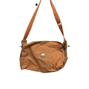 Vintage Capezio Orange & Polka Dot Dance Duffle Bag Purse